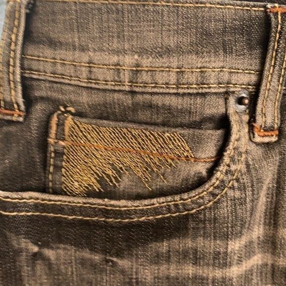 LE Chateau Armor Jeans Grey Regular Rise Straight leg Jeans Size 33 - Picture 11 of 13